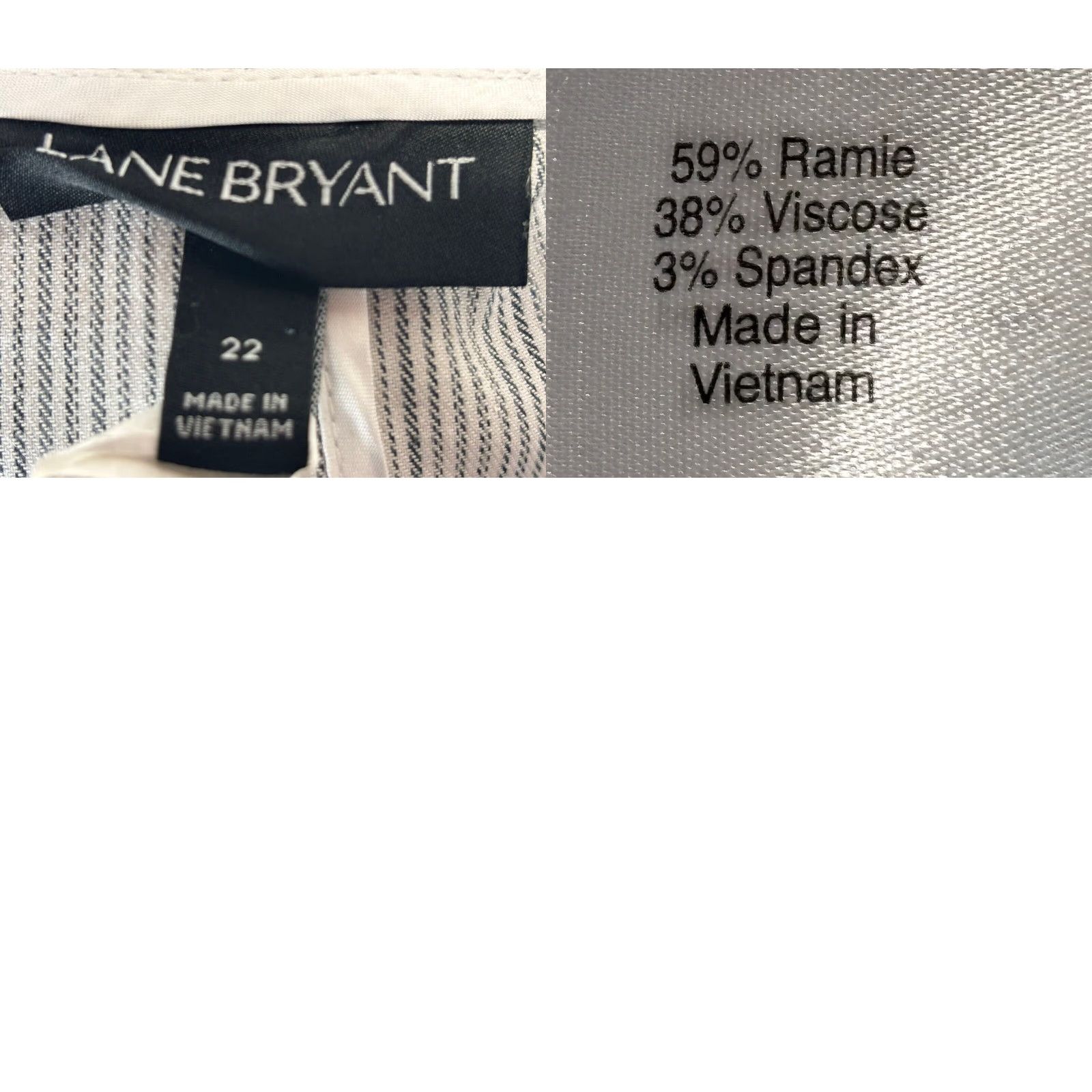 Vintage Lane Bryant Waterfall Jacket 22 Plus Striped Stretch Women’s Size 3XL / US 20-22 - 8 Thumbnail