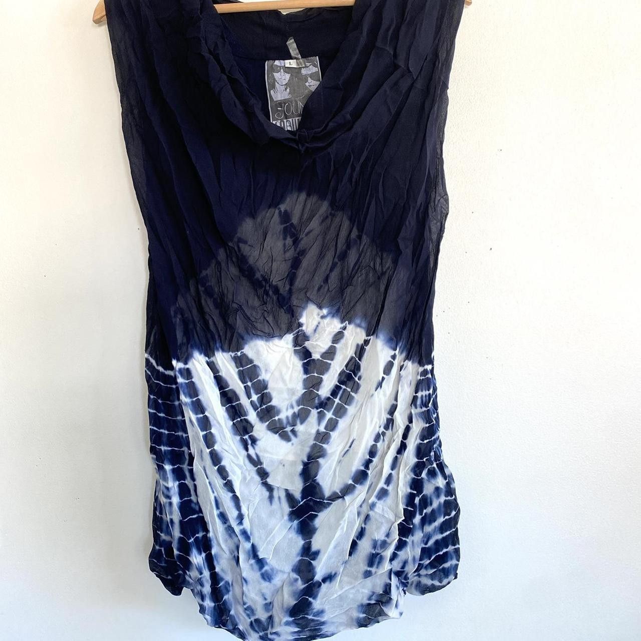 Young Fabulous & Broke YOUNG FABULOUS & BROKE Y2K MINI DRESS LARGE WHITE BLUE Size L / US 10 / IT 46 - 3 Thumbnail
