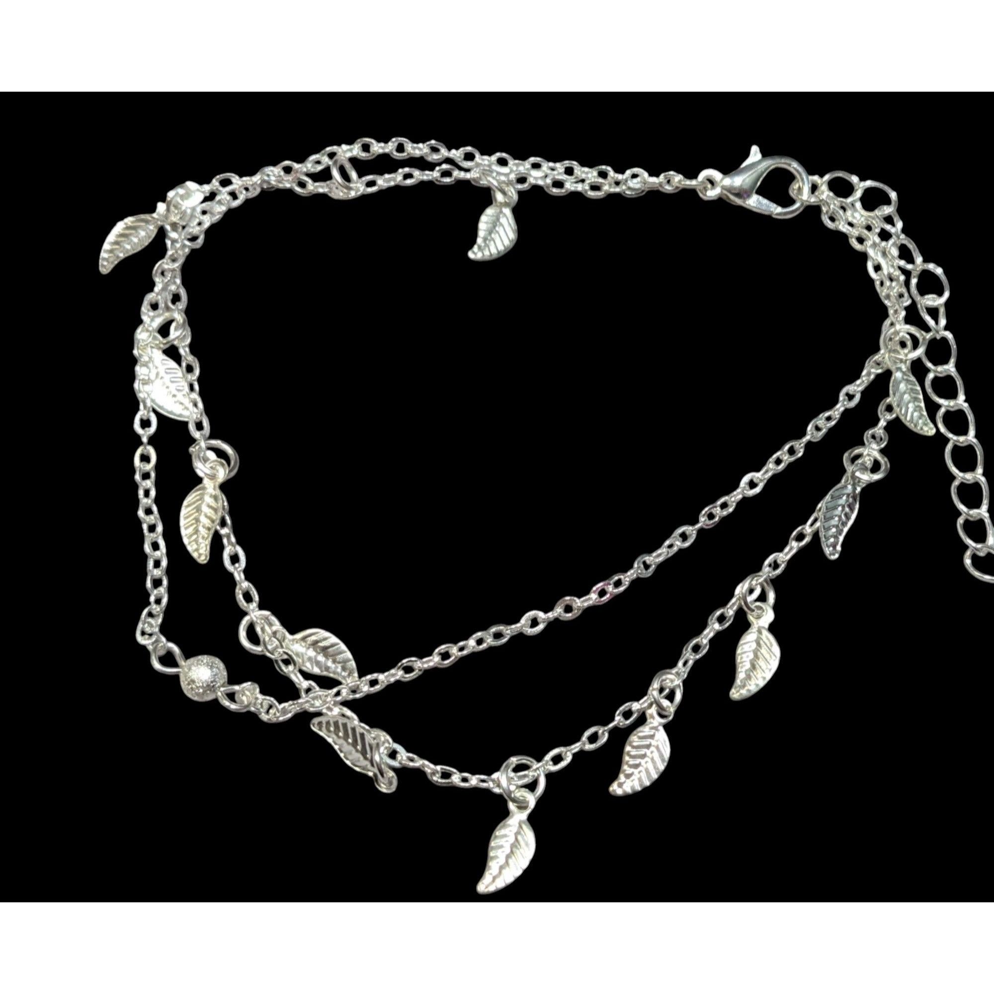 Other Minimalist Fairycore Layered Leaf Charm Bracelet Size ONE SIZE - 2 Thumbnail