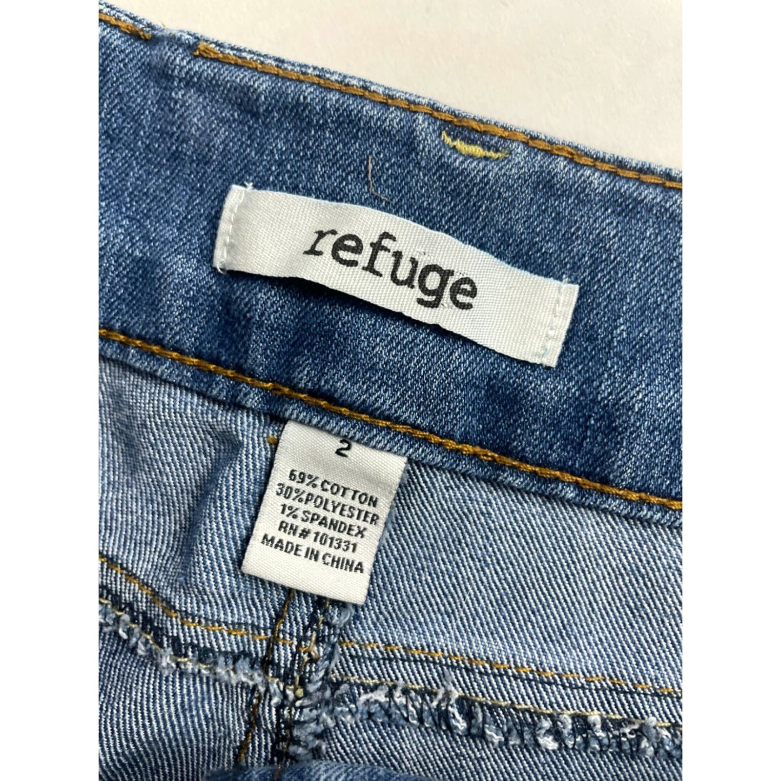 Doublet Refuge Shorts Women's 2 Blue Denim Frayed Distressed Cut-Off Double Button Size 26" / US 2 / IT 38 - 6 Thumbnail