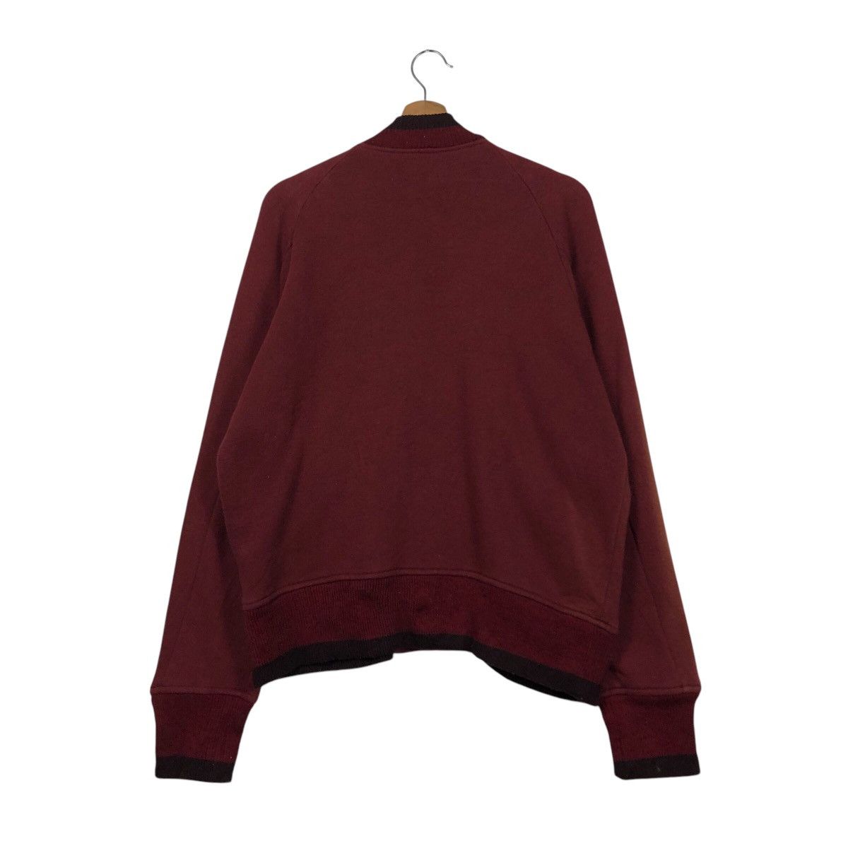 Japanese Brand Vintage Sportswear Patch Varsity Jacket Deep Burgundy Raglan Size US S / EU 44-46 / 1 - 9 Thumbnail