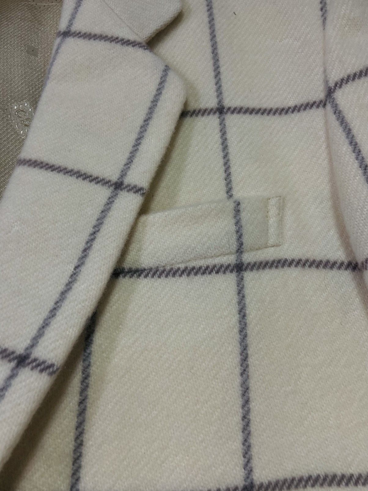 Christian Dior Monsieur Plaid Tartan Wool Blazer (Beige)