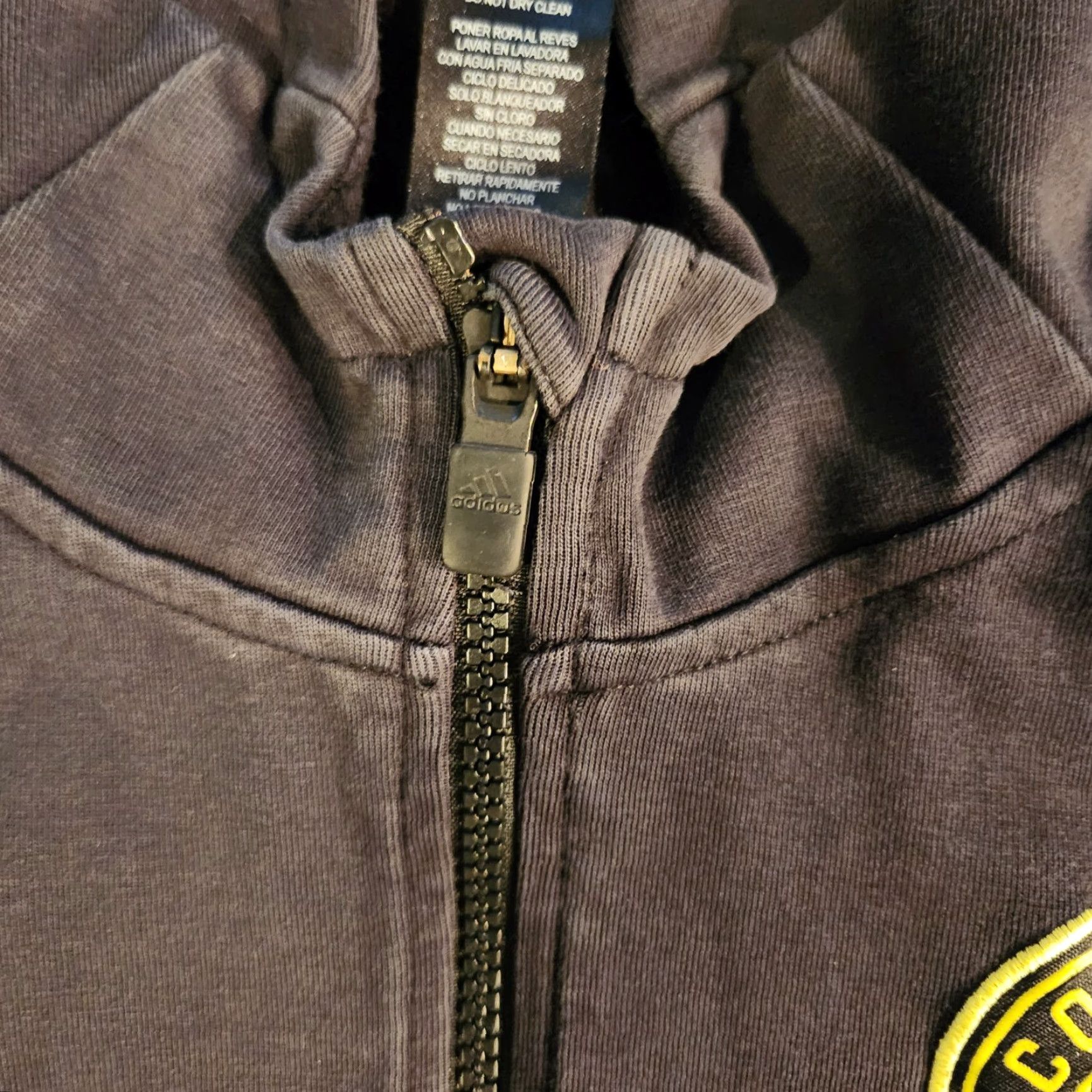 Adidas VINTAGE? No. Adidas Columbus Crew SC Soccer Full Zip Hoodie Jacket Black Boys Large Size US L / EU 52-54 / 3 - 4 Thumbnail