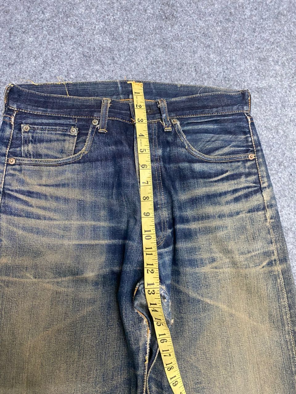 Kapital Vintage Levis 501 Selvedge Distressed Denim Size US 31 - 13 Thumbnail