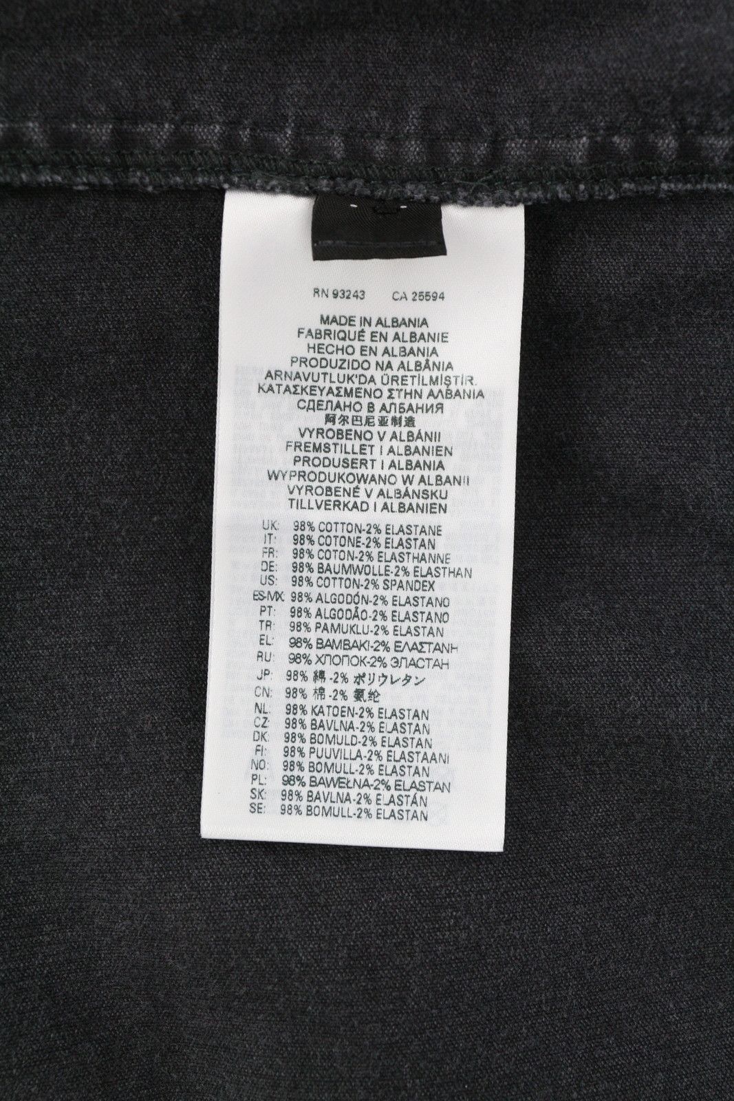 Diesel S-BUN-CORD L Washed Black Corduroy Snap Shirt 41004 Size US L / EU 52-54 / 3 - 7 Thumbnail