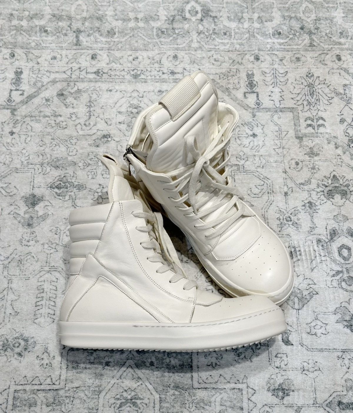 Rick Owens Rick Owens Geobasket Milk White New Version Size US 7 / EU 40 - 4 Thumbnail