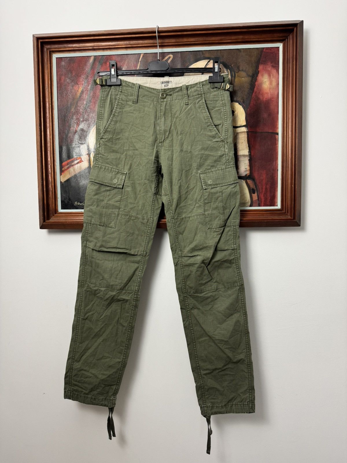 Carhartt Carhartt Aviation Cargo Pant Olive Vintage Workwear Y2k Hype Size US 26 / EU 42 - 2 Thumbnail