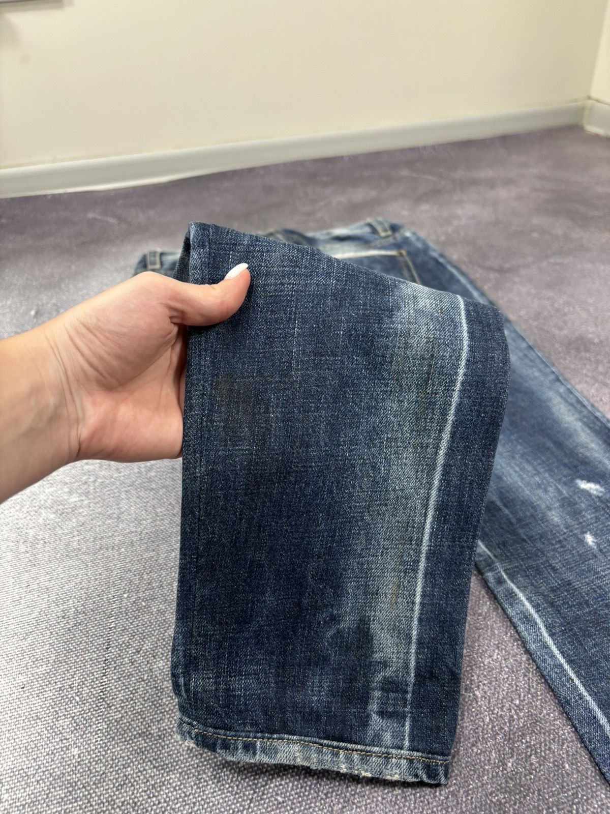 Dsquared2 Dsquared2 Women’s Faded Blue Painted Ripped Denim Jeans Size 27" / US 4 / IT 40 - 12 Thumbnail