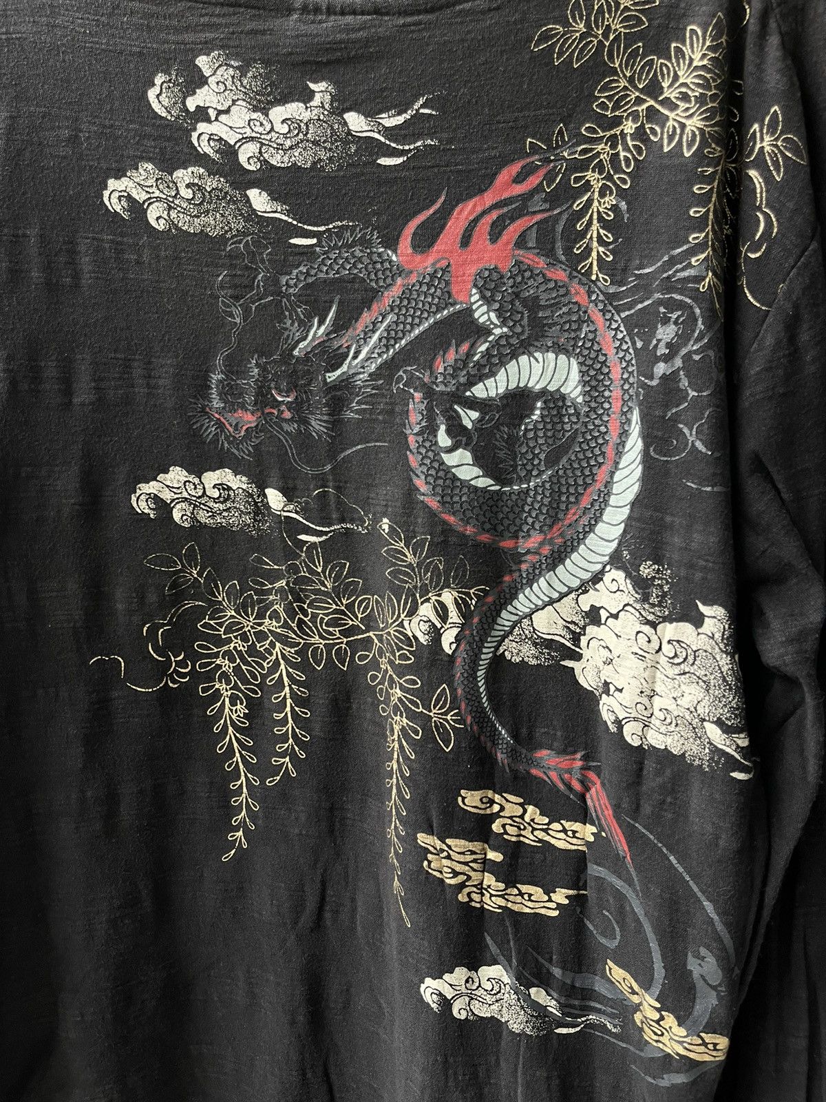 Japanese Brand Sukajan motif dragon long sleeve shirt Size US L / EU 52-54 / 3 - 3 Thumbnail