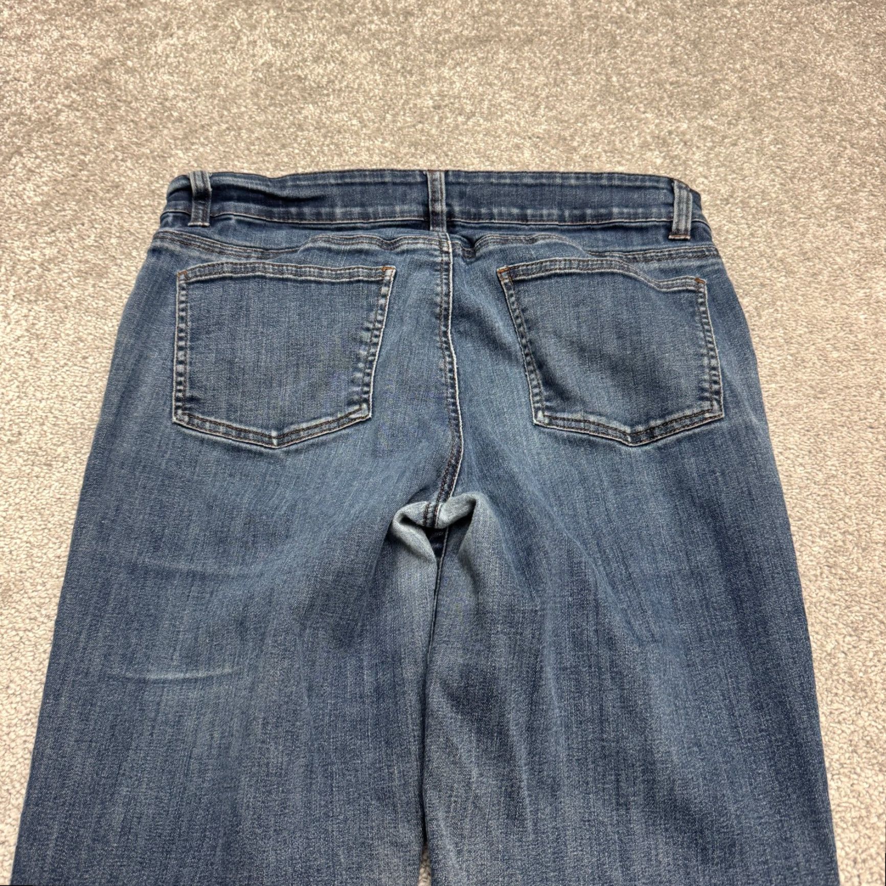Eileen Fisher Eileen Fisher Jeans Womens 6 Blue Dark Wash Straight Leg Organic Cotton Denim Size 28" / US 6 / IT 42 - 4 Thumbnail