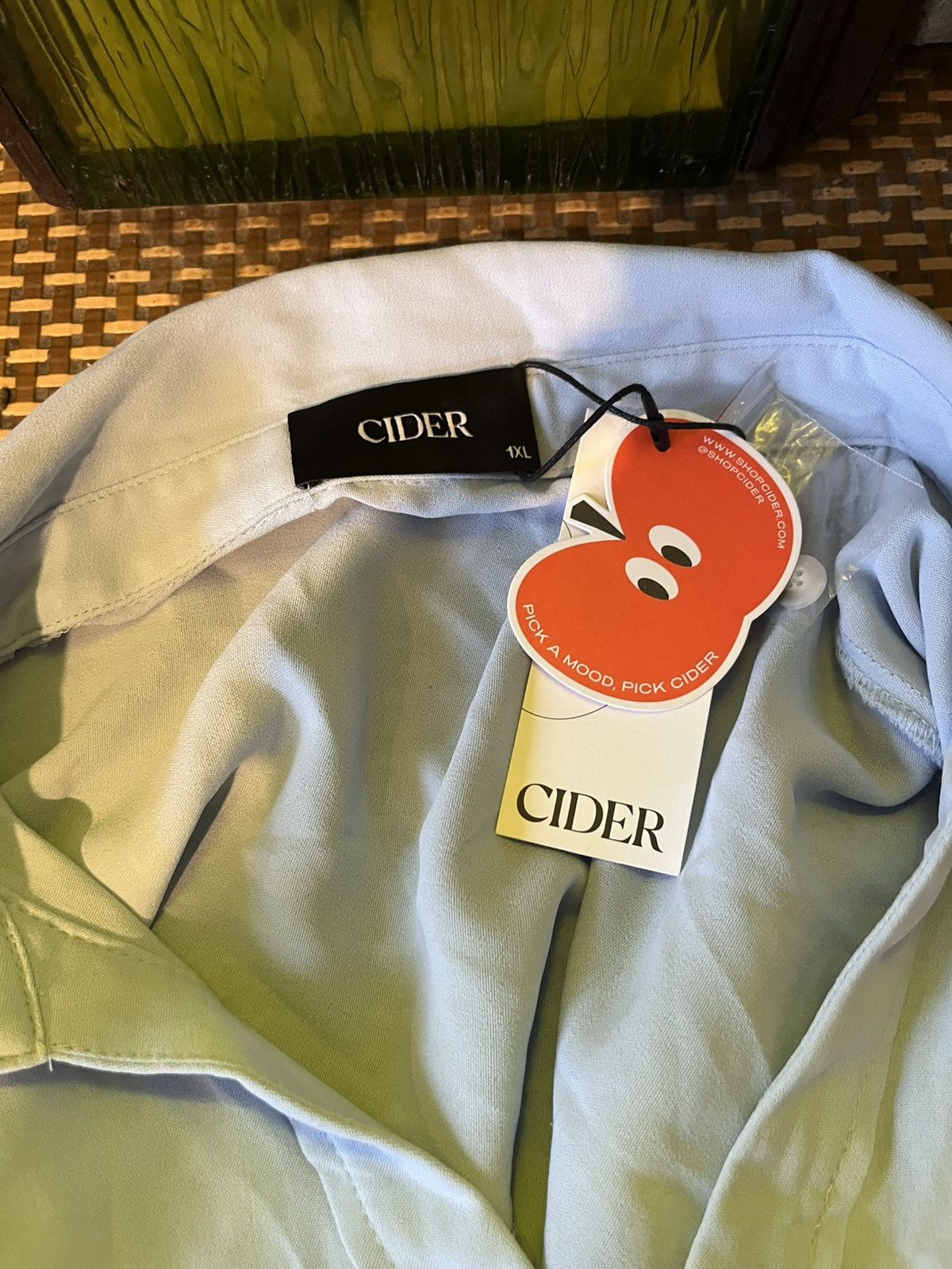 Cider NWT Light Blue Cider Dress Shirt 1Xl Size XXL / US 16-18 / IT 52-54 - 6 Thumbnail