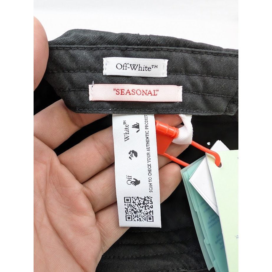 Off-White o1rshd1 Q:3 / Size: OS / Neen Baseball Cap / Hat in Black Size ONE SIZE - 13 Thumbnail
