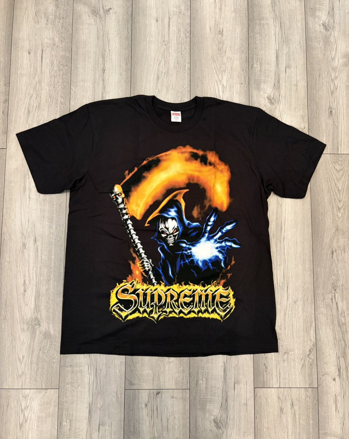 Supreme Supreme SS26 Grim Reaper Tee Black - Size XL | Grailed