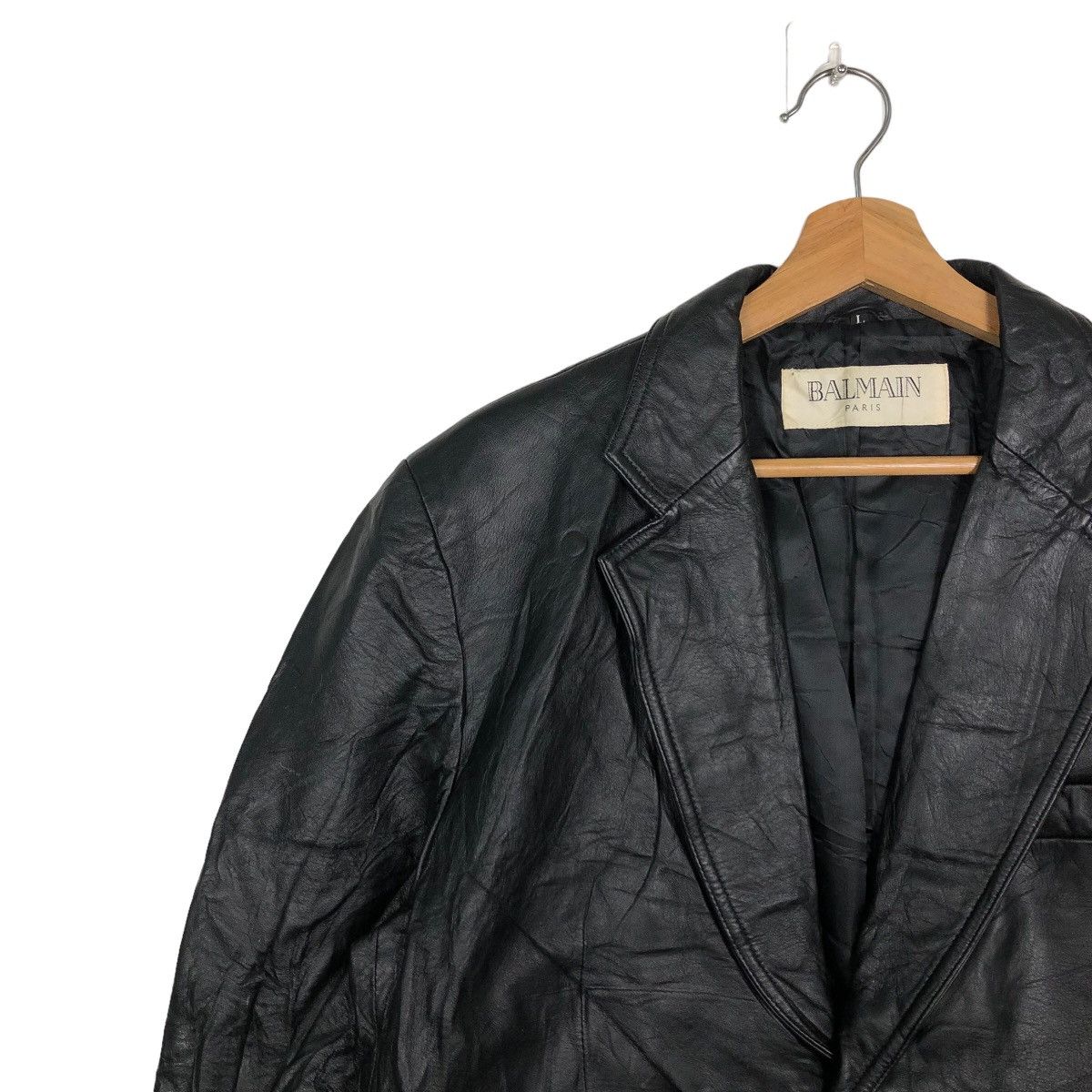 Balmain 🔥90’s Vintage Chore Leather Jacket Balmain Paris Size US M / EU 48-50 / 2 - 7 Thumbnail