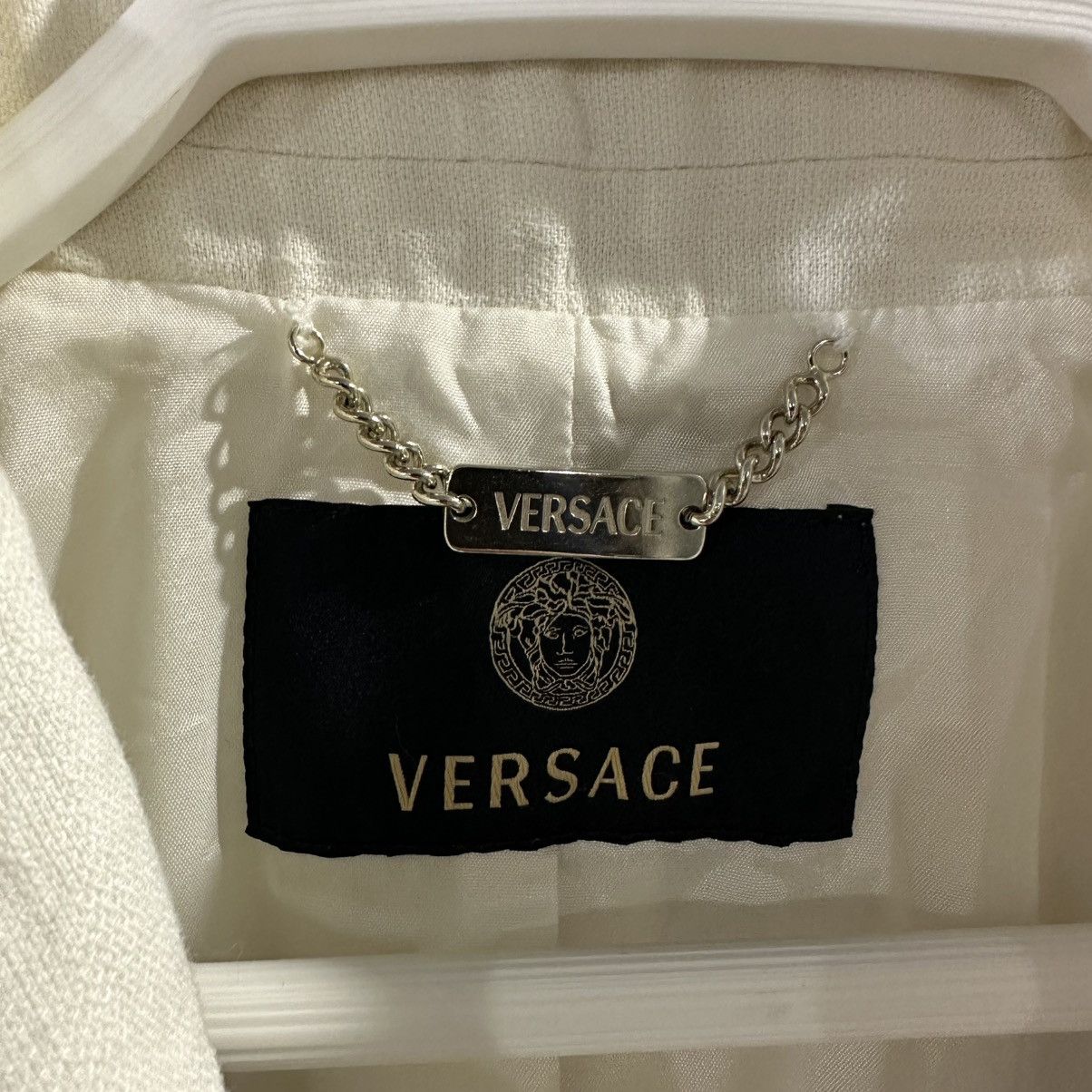 Versace Gianni Versace Women’s White Linen Blazer Size 42 Size M / US 6-8 / IT 42-44 - 6 Thumbnail
