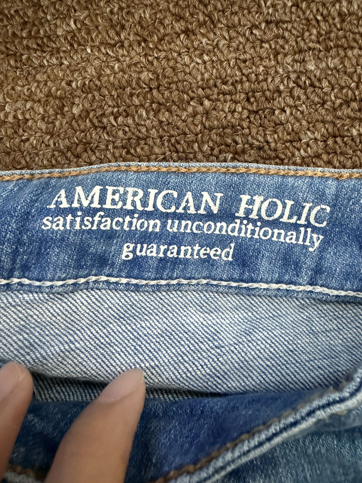 Japanese Brand Vintage American Holic Jeans Denim Pants Size US 27 - 7 Thumbnail