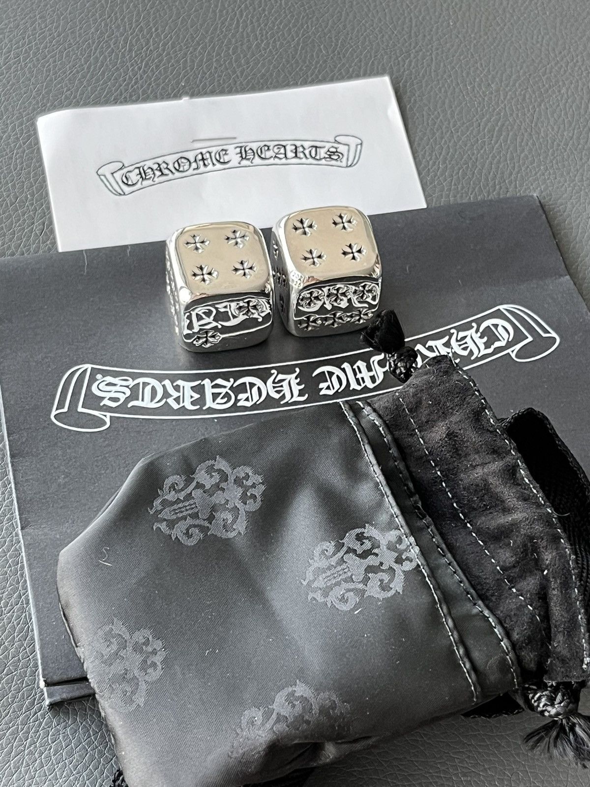 Chrome Hearts Extremely RARE Chrome Hearts Dice Set (x2) Size ONE SIZE - 3 Thumbnail