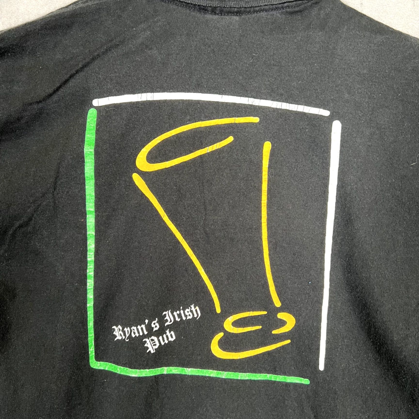 Anvil VINTAGE A1 90s Ryan Irish Pub New York City Polo Shirt Adult XL Black Mens Size US XL / EU 56 / 4 - 8 Thumbnail