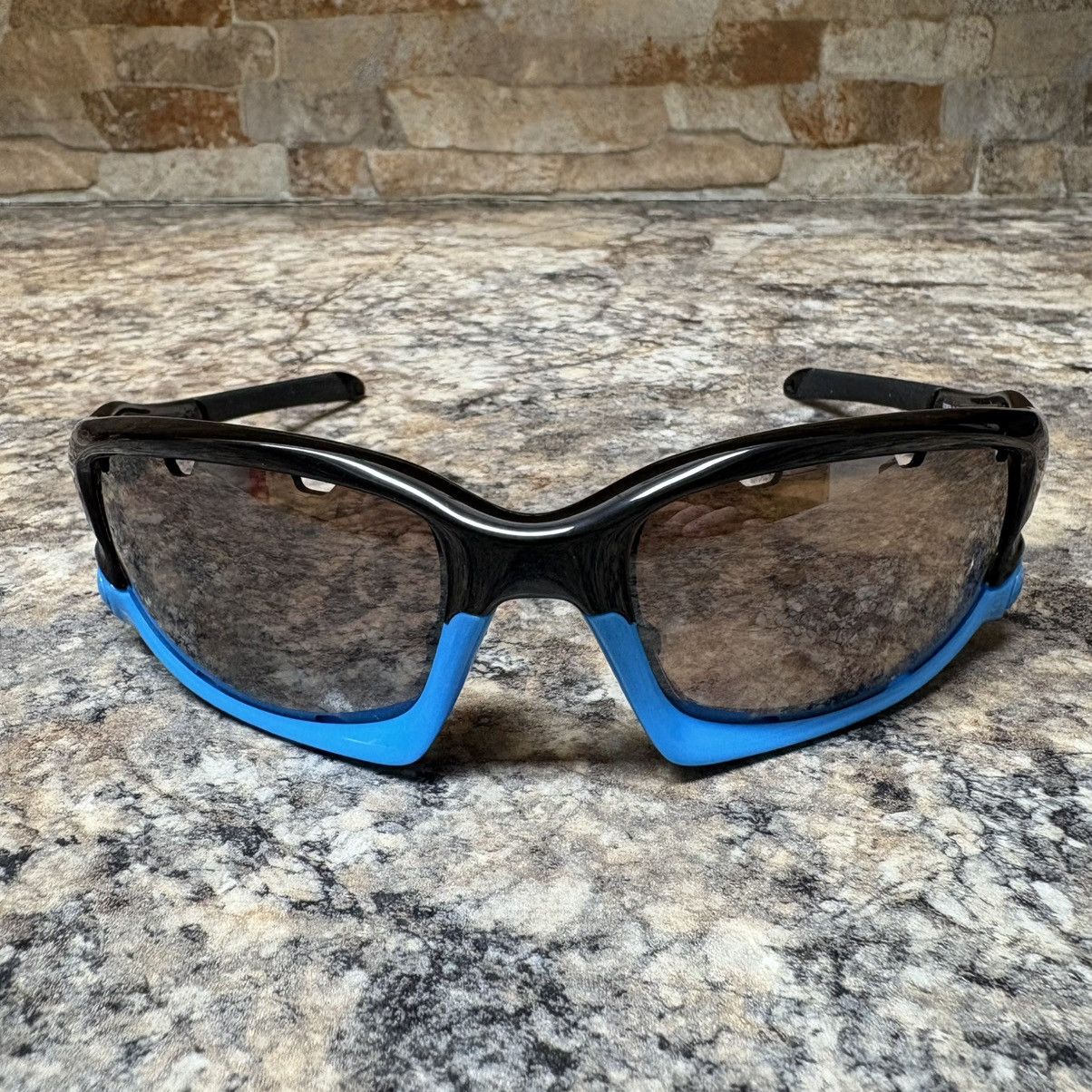 Oakley Oakley Split Jacket Black / Blue Black Iridium Polarized Size ONE SIZE - 4 Thumbnail