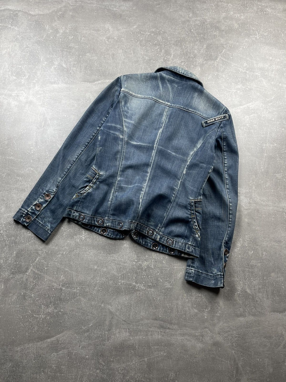 Miss Sixty Y2k Miss Sixty Luxury Vintage Denim Blazer Jacket Size M / US 6-8 / IT 42-44 - 10 Thumbnail