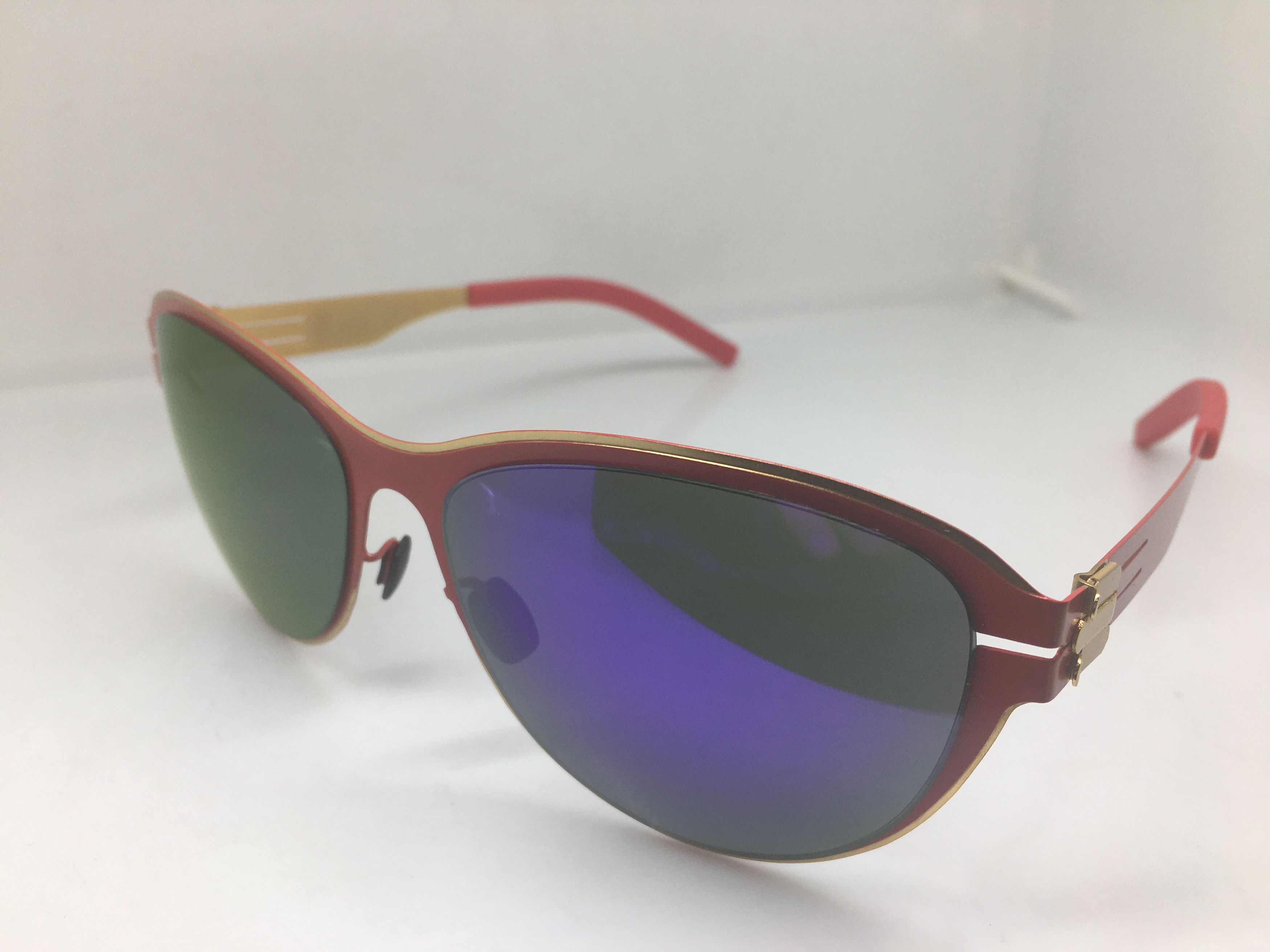 Other Red Gold Alloy Sunglasses Frame Size ONE SIZE - 3 Thumbnail