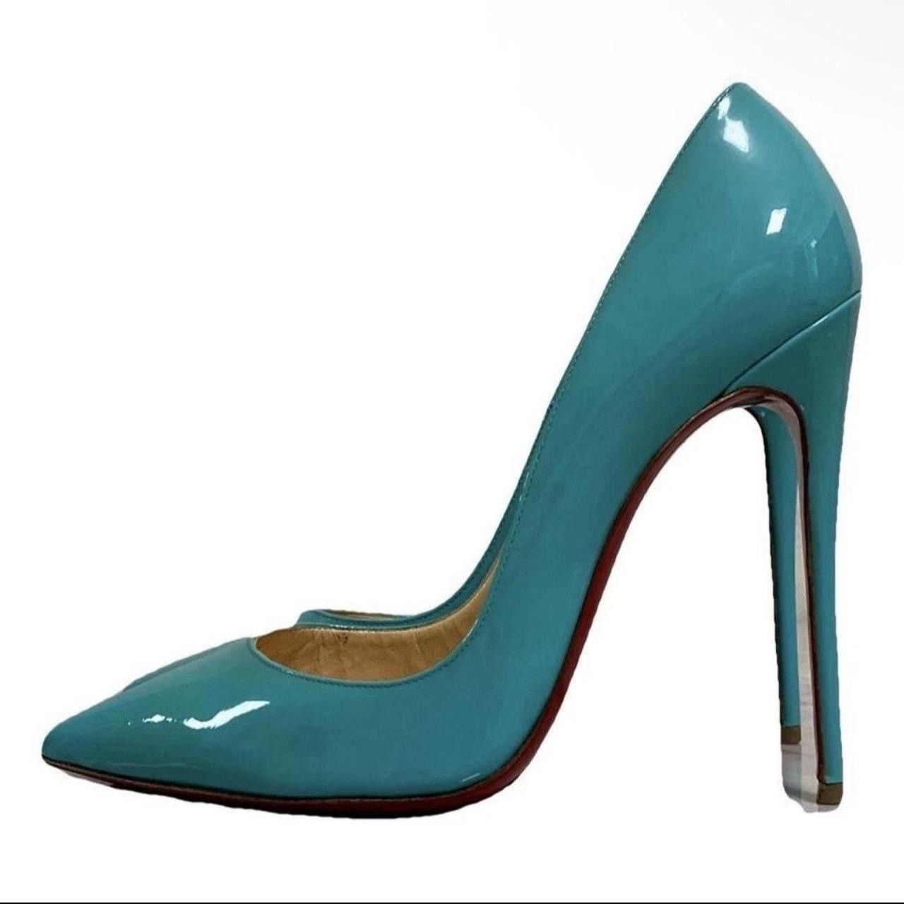 Christian Louboutin Christian Louboutin Seagreen Heels Size US 10 / IT 40 - 1 Thumbnail