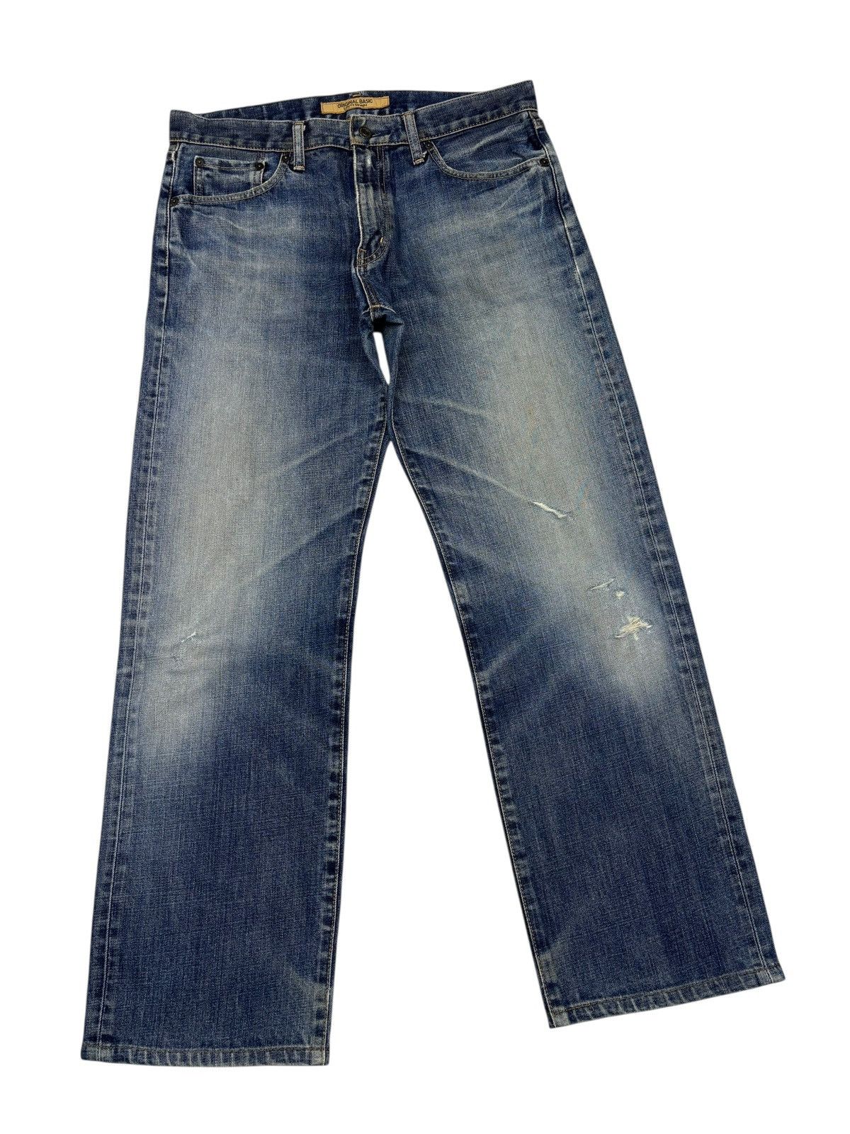 Kapital Vintage Uniqlo S-003 Japan Distressed Denim Jeans Size US 33 - 3 Thumbnail