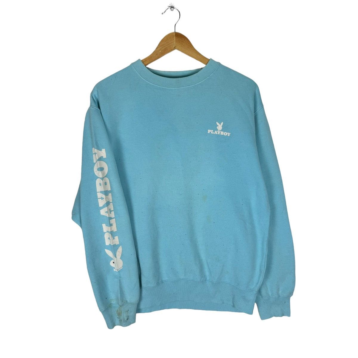 Playboy × Vintage ⚡️PLAYBOY BUNNY BIG LOGO CREWNECK SWEATSHIRT Size US L / EU 52-54 / 3 - 5 Thumbnail