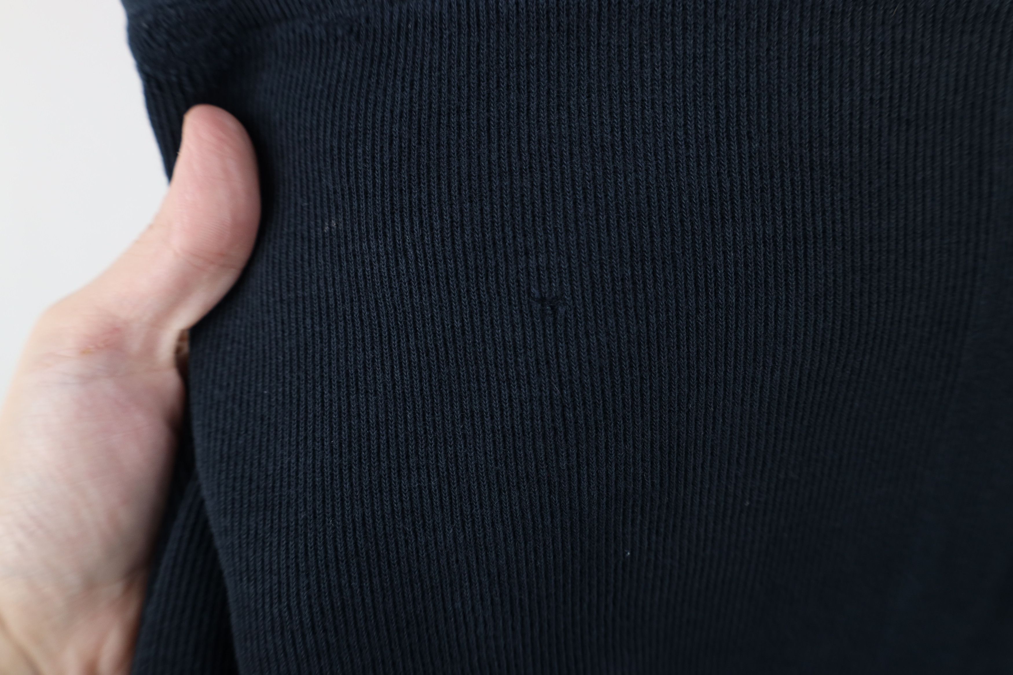 Vintage Vintage 90s Streetwear Ribbed Knit Pullover Polo Shirt Black Size US XXL / EU 58 / 5 - 5 Thumbnail