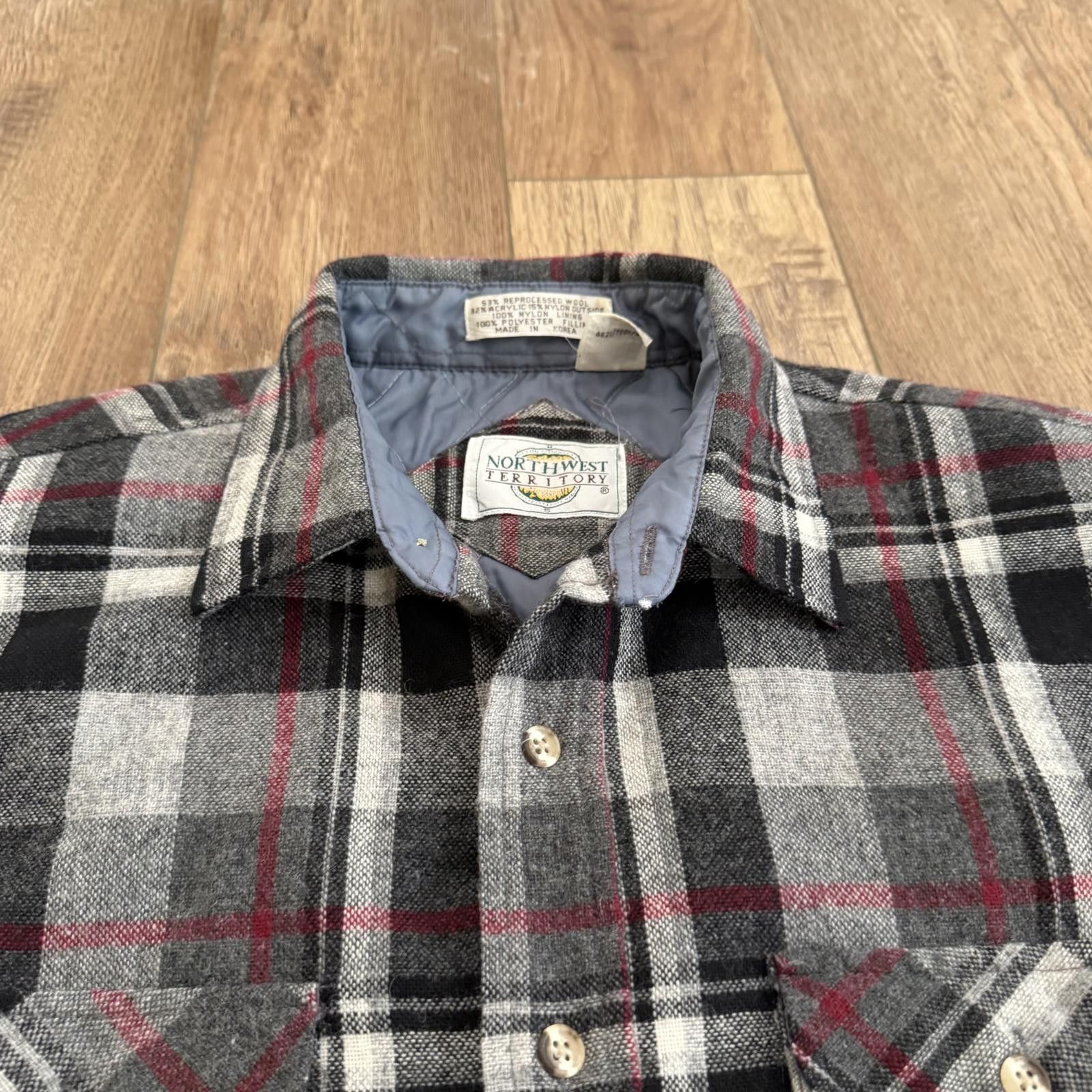 Northwest Territory Vintage Northwest Territory Flannel Shirt Jacket Quilted Size US L / EU 52-54 / 3 - 6 Thumbnail
