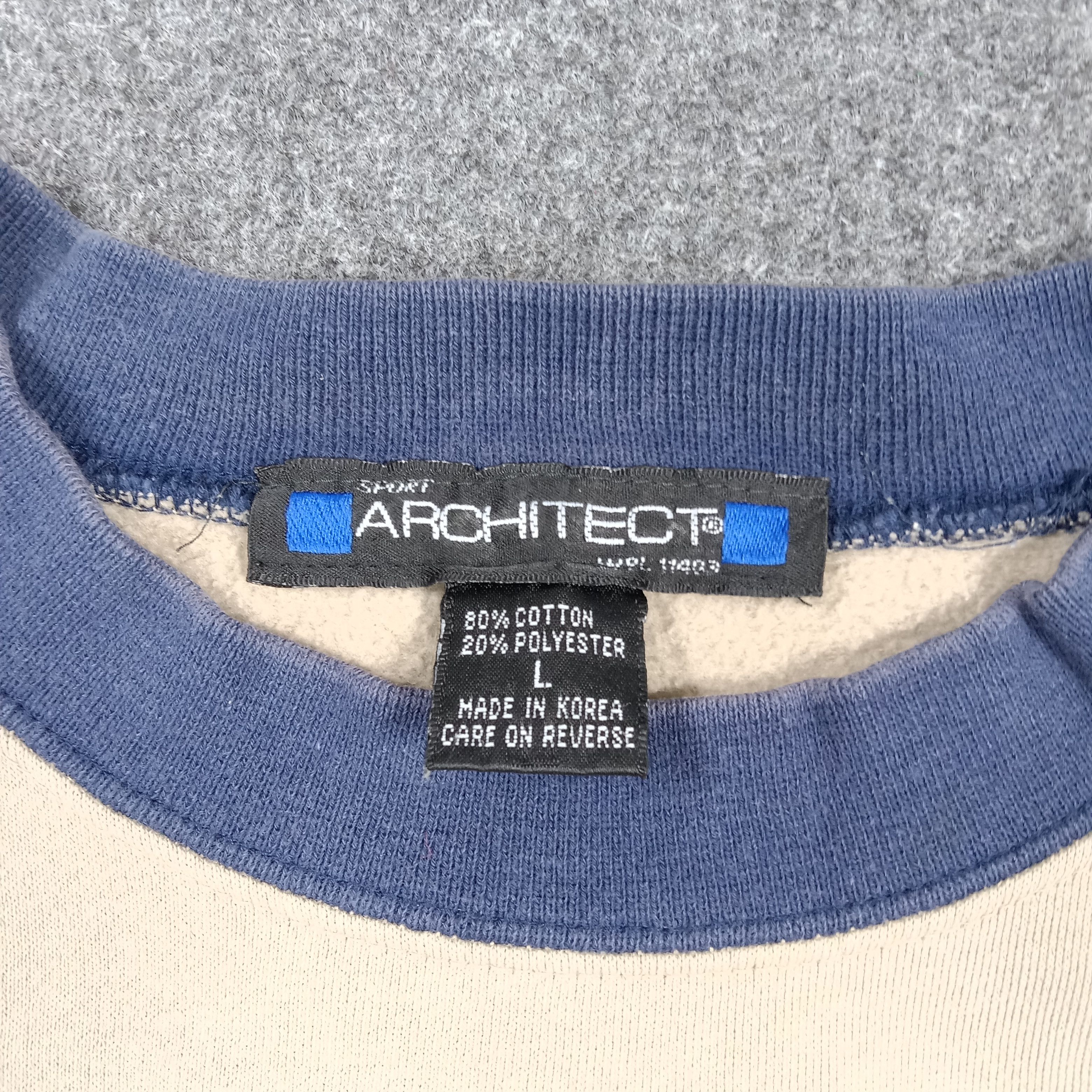 Vintage 90's Architect Golf Graphic Retro Sweatshirt C293N17 Size US L / EU 52-54 / 3 - 3 Thumbnail
