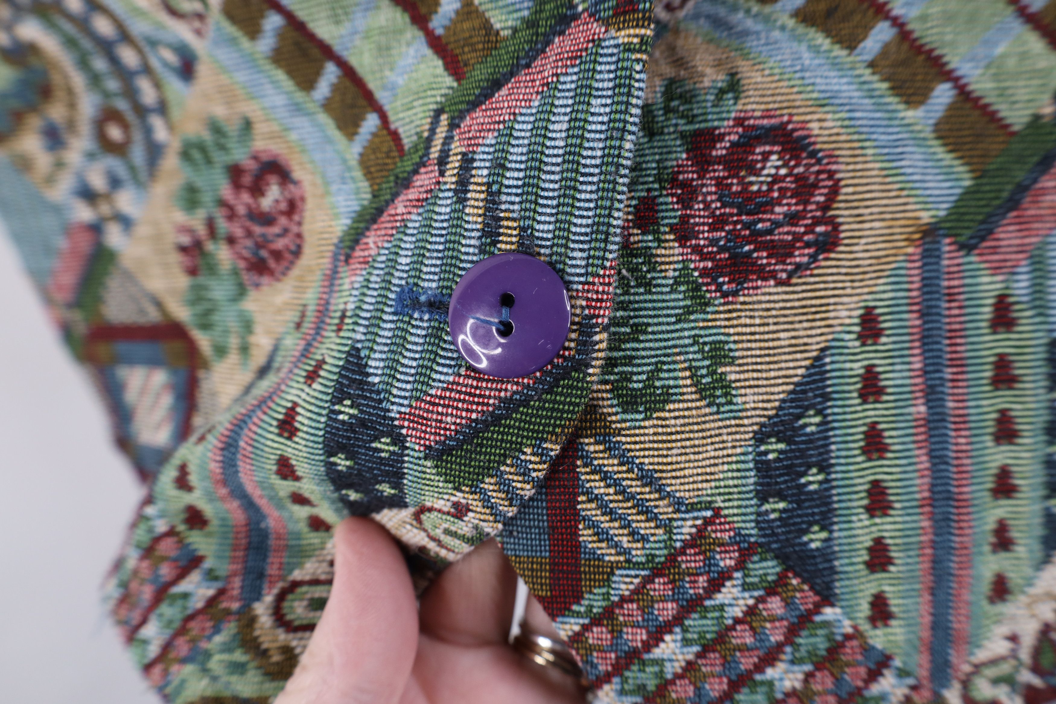 Vintage AS IS Vintage 90s Streetwear Flower Quilt Vest Jacket USA Size S / US 4 / IT 40 - 6 Thumbnail