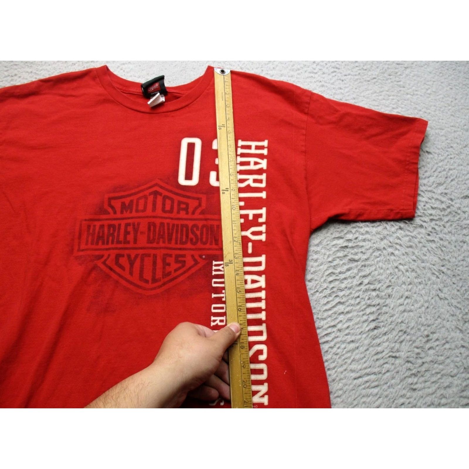 Harley Davidson Harley-Davidson Shirt Mens Large Red Orlando Eagle Motorcycle Graphic Tee Size US L / EU 52-54 / 3 - 5 Thumbnail