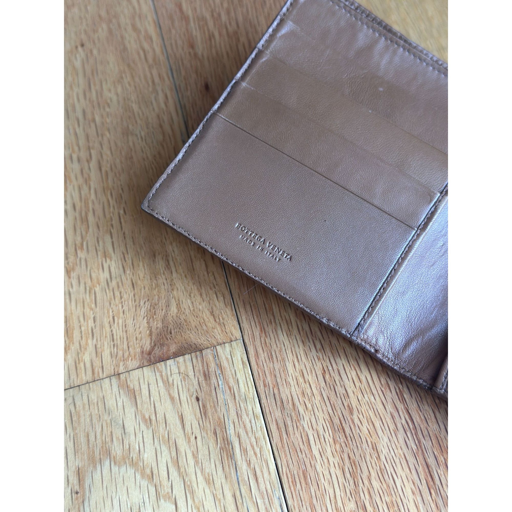 Vintage BOTTEGA VENETA NAPPA INTRECCIATO FRENCH COMPACT WALLET ASH Size ONE SIZE - 4 Thumbnail