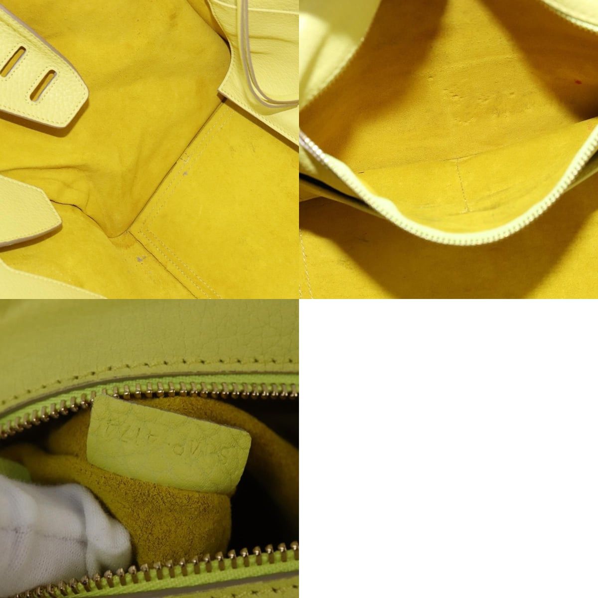Celine CELINE Thai Mini Hand Bag Leather Yellow Gold Size ONE SIZE - 12 Thumbnail