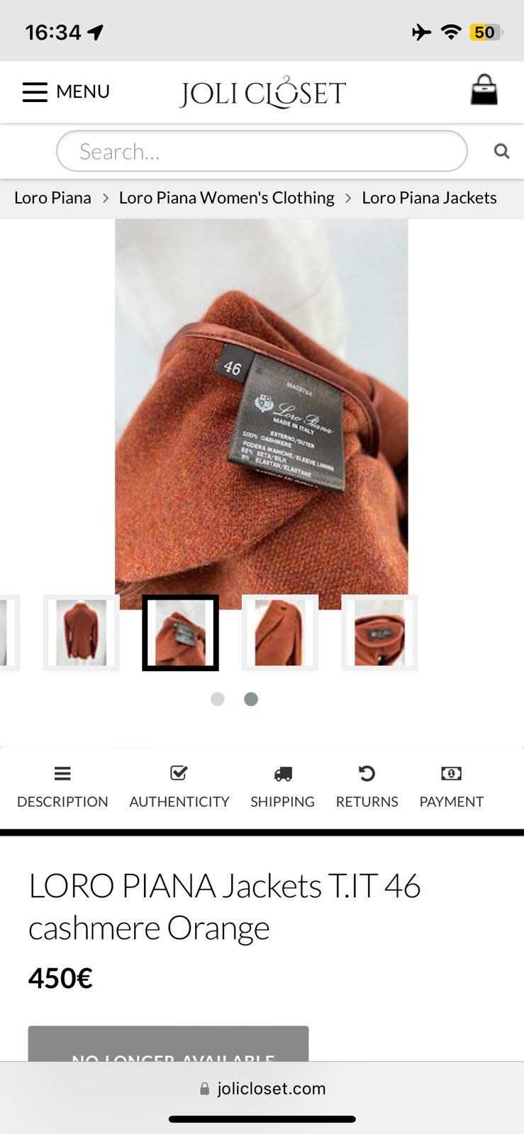 Loro Piana Loro Piana London Bridge Cashmere Blazer Size L / US 10 / IT 46 - 12 Thumbnail