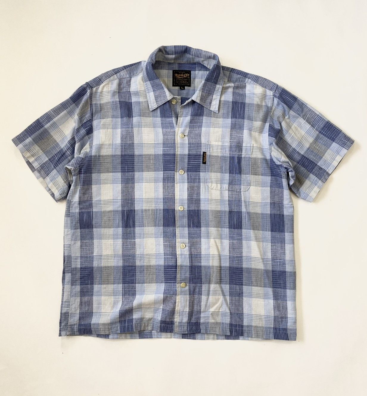 Vintage Vintage Break Off Plaid Shirt Size US L / EU 52-54 / 3 - 1 Thumbnail