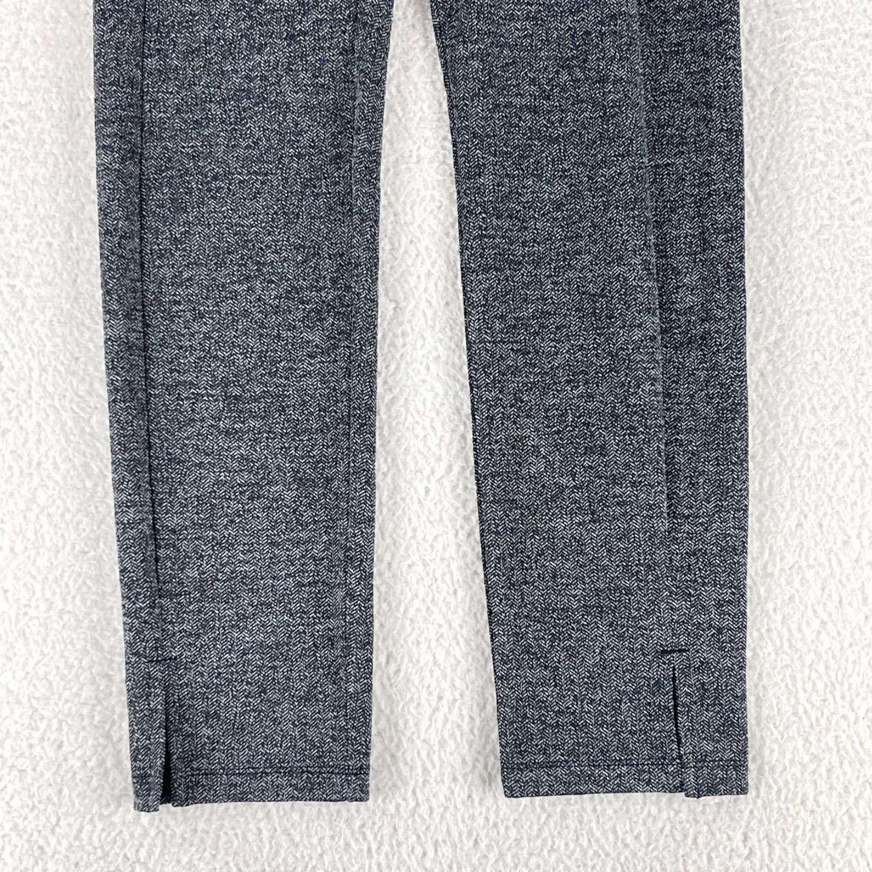 Athleta Athleta Gray Leggings Womens Size Small Herringbone Mercer Pull On Split Hem Size 28" / US 6 / IT 42 - 3 Thumbnail