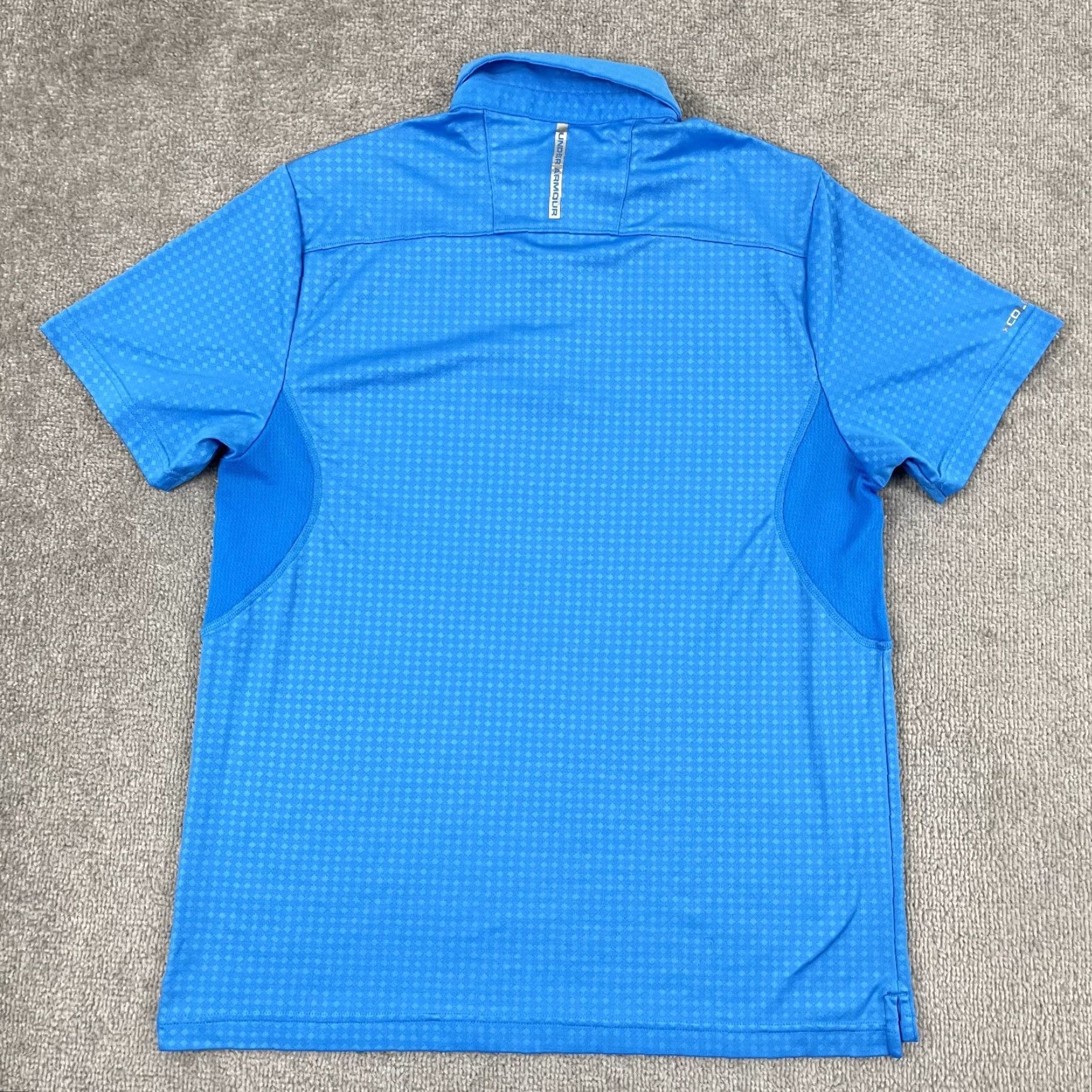 Under Armour Under Armour Polo Shirt Mens Large Blue Golf Coldblack HeatGear S/S Polo Shirt Regular Blue Size US L / EU 52-54 / 3 - 7 Thumbnail