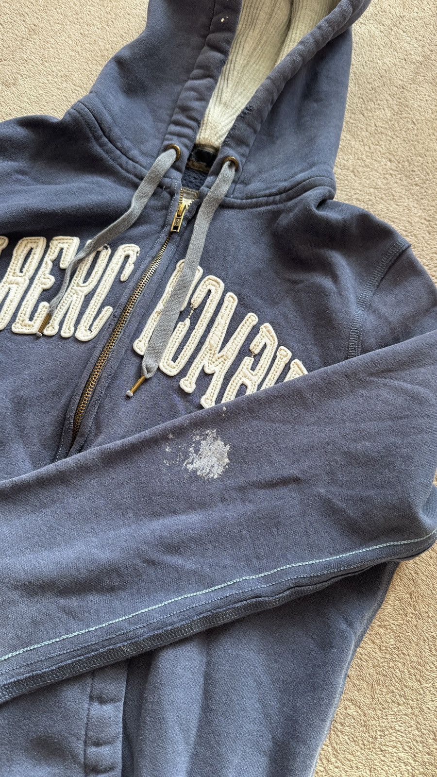 Japanese Brand Y2K A&F faded Zip Hoodie ifsixwasnine LGB dirty carhartt Size US M / EU 48-50 / 2 - 5 Thumbnail