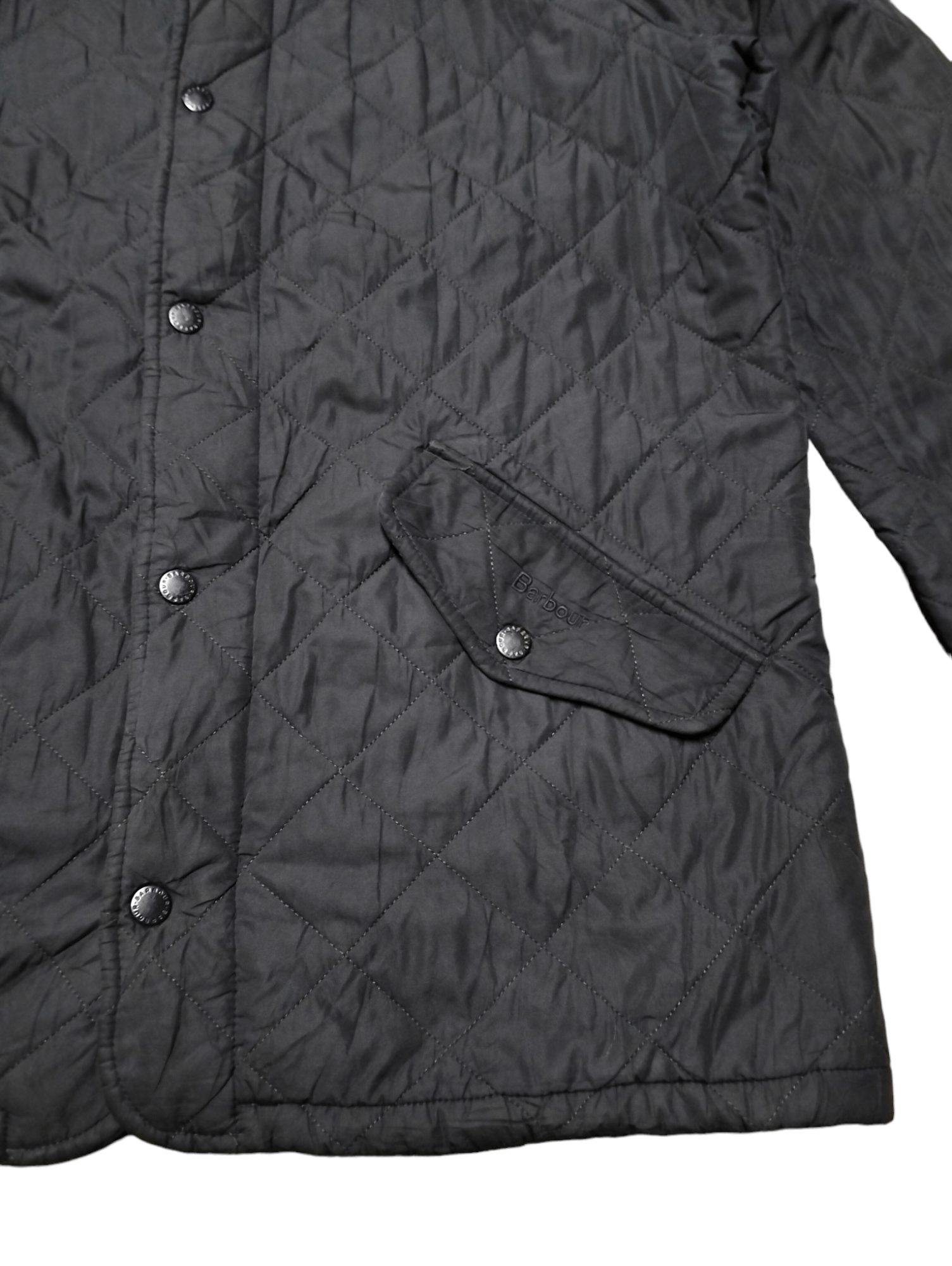 Barbour Vintage Barbour Quilted Zipper Button Jacket Sunfaded Size US M / EU 48-50 / 2 - 6 Thumbnail
