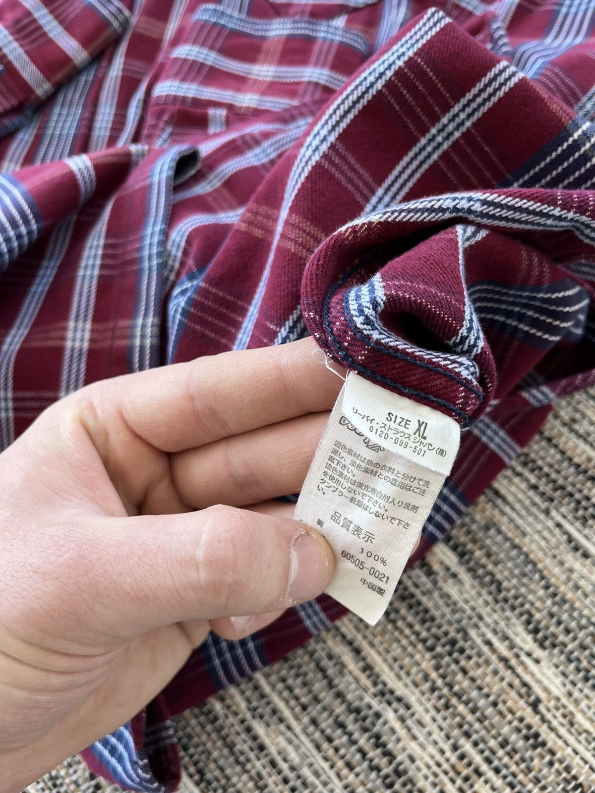 Levi's Vintage Clothing Vintage Levis Red Tab Overshirt Red Plaid Heavy Shirt Size US XL / EU 56 / 4 - 10 Thumbnail