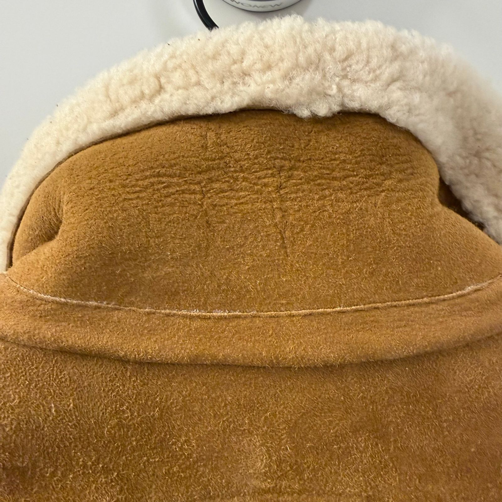 Sandro Sandro Brown Lamb Shearling Aviator Jacket Suede Leather Size US S / EU 44-46 / 1 - 11 Thumbnail