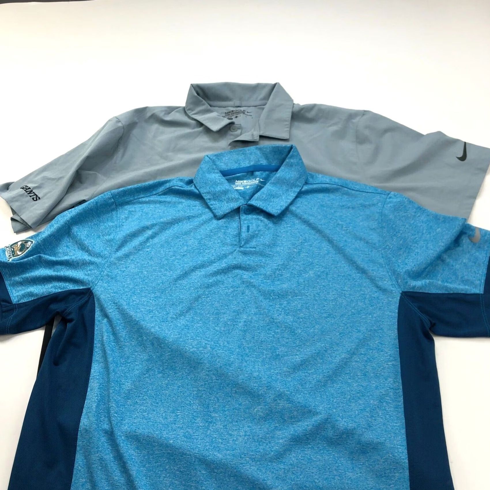 Nike Nike Tour Performance Polo Shirt Lot Of 2 Shirt Men M Logo Short Sleeve Buttoned 2-Pack Mock Multicolor 100% Polyester/Spandex Size US M / EU 48-50 / 2 - 2 Thumbnail