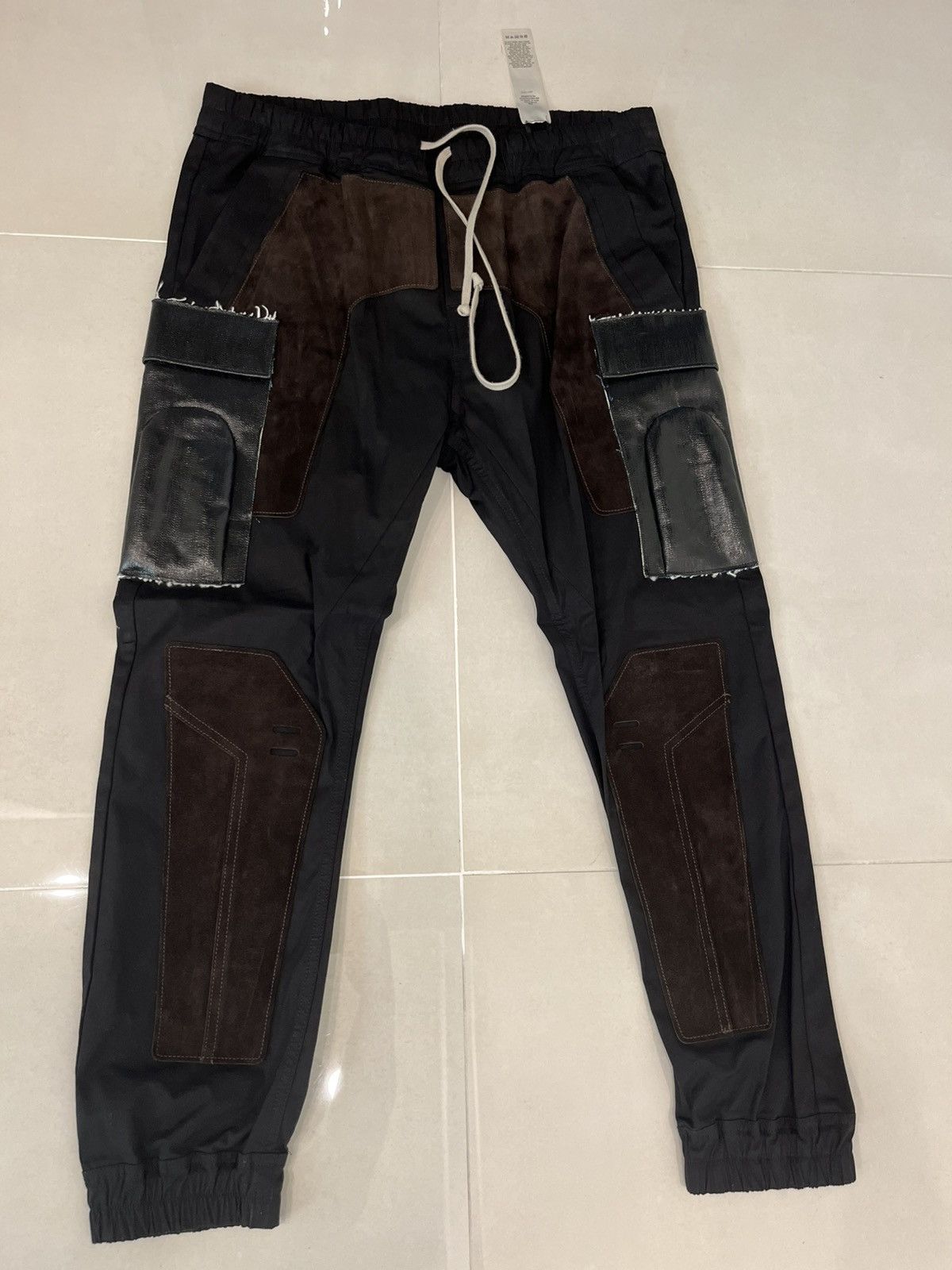 Rick Owens Rick Owen’s slim fit taper suede-paneled Tech-Canvas Size US 36 / EU 52 - 1 Thumbnail