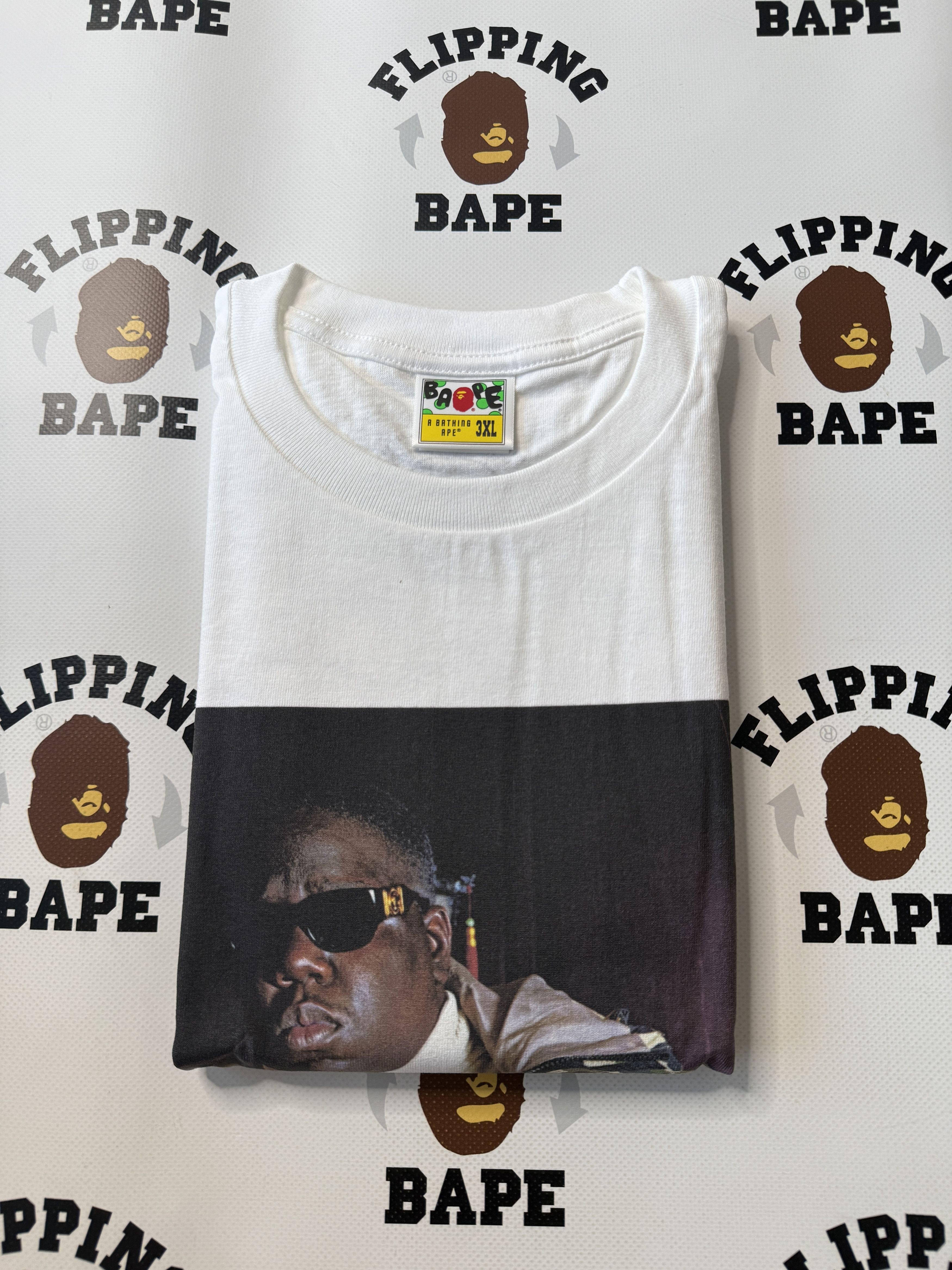 Bape 3XL BAPE X SHAWN MORTENSEN BIGGIE TEE 3XL Size US XXL / EU 58 / 5 - 10 Thumbnail