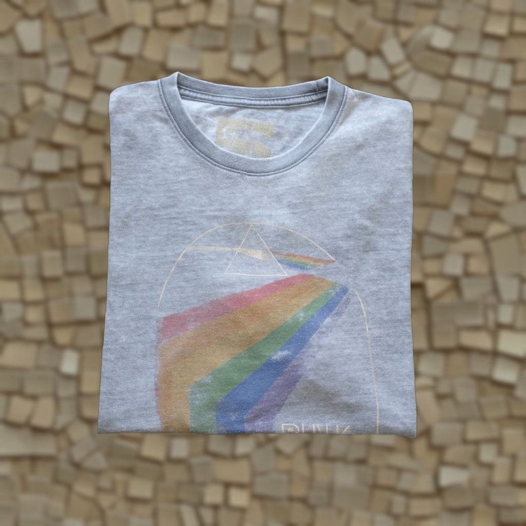 Vintage PINK FLOYD DARK SIDE OF THE MOON MUSIC ROCK VTG Y2K THIN T SHIRT 2015 LVL LUCKY BRAND MEN XL Gray Crew Neck Short Sleeve Shirt Size US XL / EU 56 / 4 - 1 Thumbnail