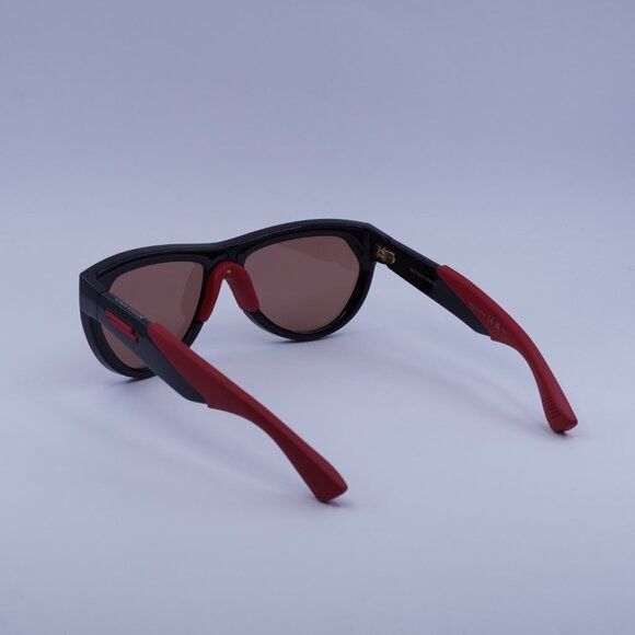 Bottega Veneta Bottega Veneta BV1234S 004 Sunglasses Shiny Black/Red Shield Size ONE SIZE - 9 Thumbnail