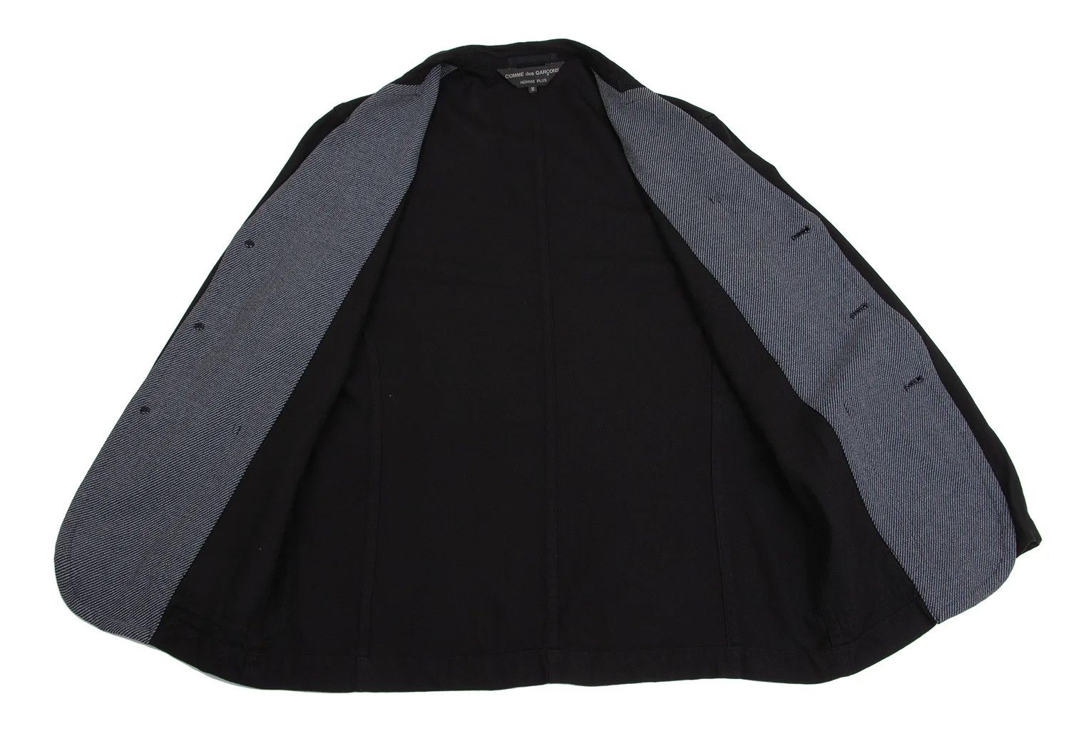 Comme des Garcons Homme Plus T Piped Tailored Jacket in Black/Navy, Size M Size US M / EU 48-50 / 2 - 11 Thumbnail