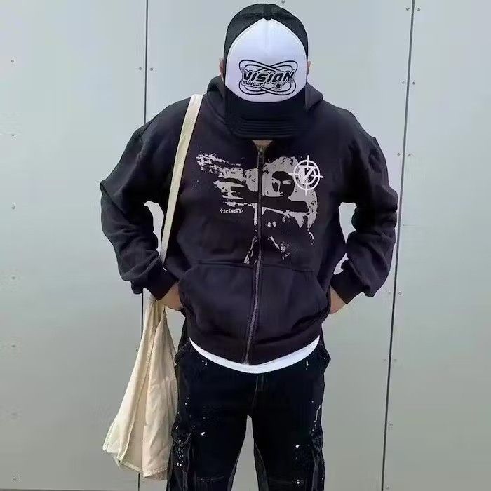 Japanese Brand Punk Y2K Target Practice Hoodie Size US M / EU 48-50 / 2 - 1 Thumbnail